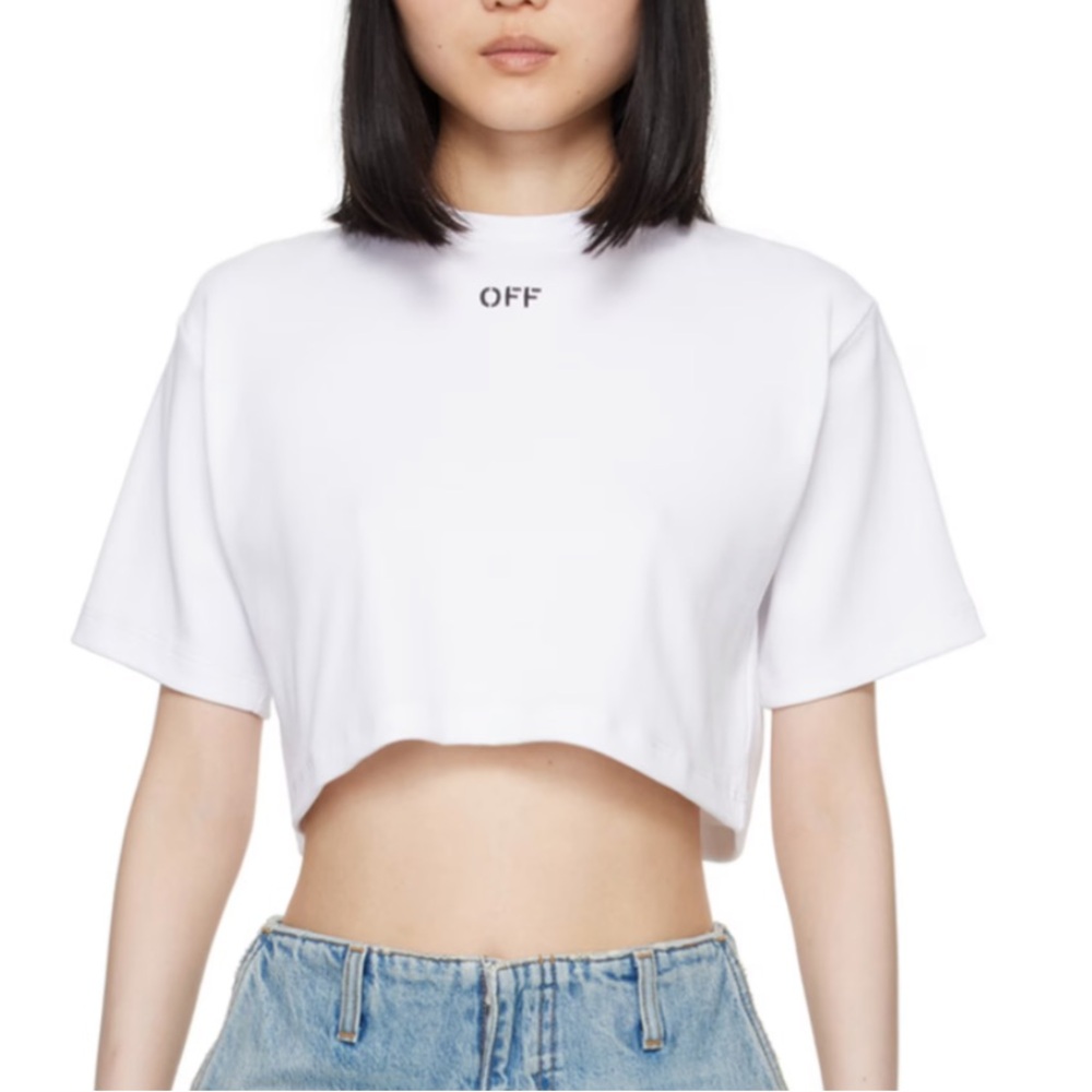 Off-White Short Sleeve Tee - White
